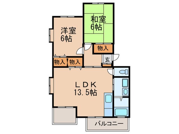 サンハイツひさしの物件間取画像